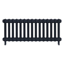 Emmeline II - Pencil Grey Cast Iron Column Radiator H413mm x W1028mm 2 Column - Wall Hung