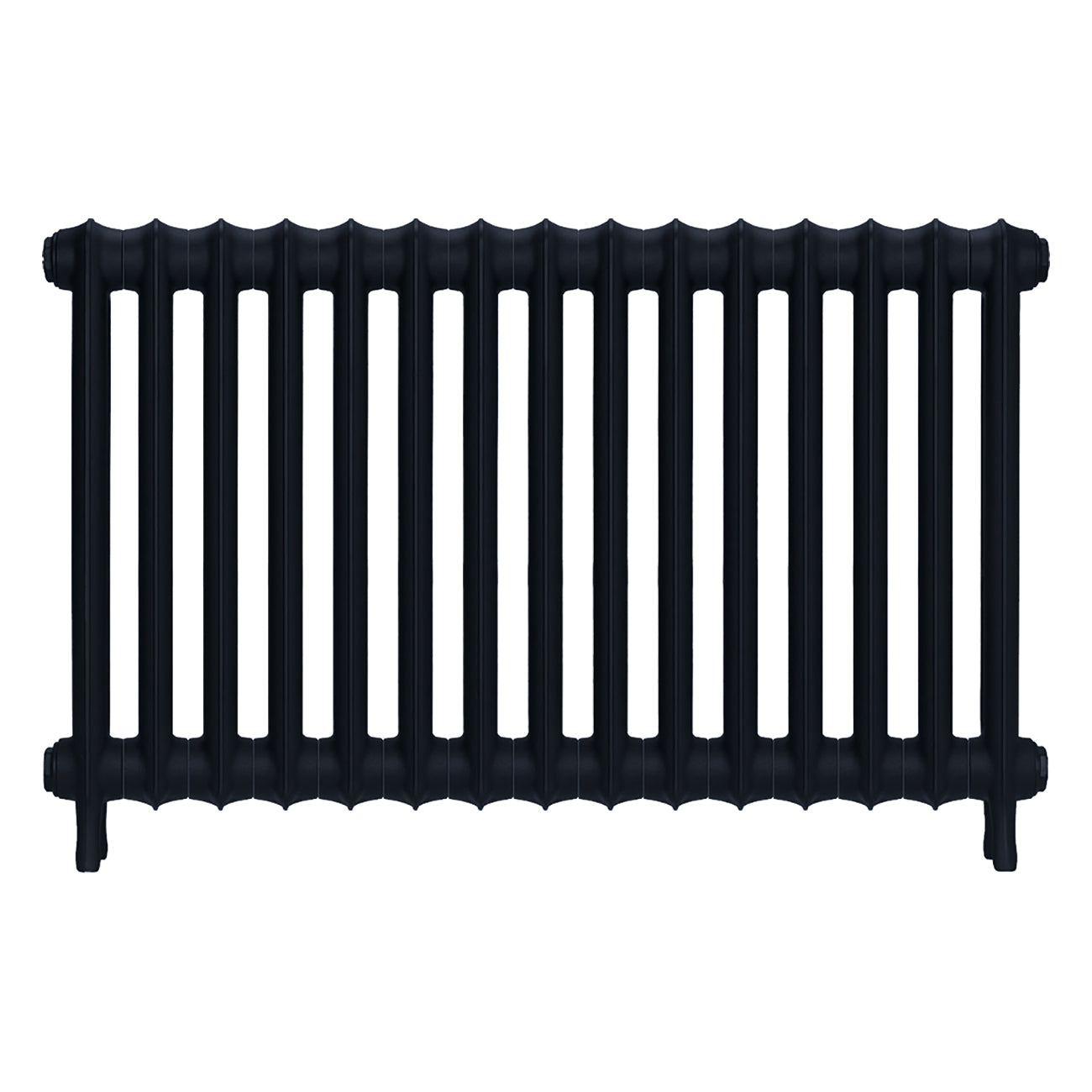 Emmeline II - Pencil Grey Cast Iron Column Radiator H613mm x W1028mm 2 Column - Wall Hung