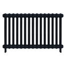 Emmeline II - Pencil Grey Cast Iron Column Radiator H613mm x W1028mm 2 Column - Wall Hung