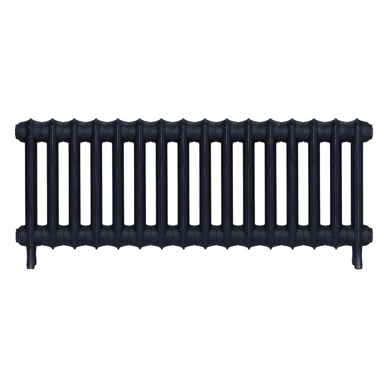 Emmeline II - Pencil Grey Cast Iron Column Radiator H413mm x W1094mm 2 Column - Wall Hung