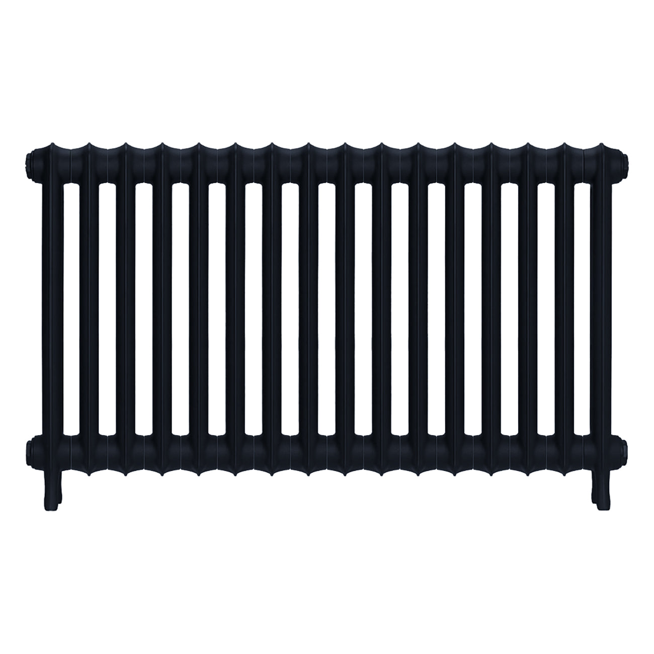 Emmeline II - Pencil Grey Cast Iron Column Radiator H613mm x W1094mm 2 Column - Wall Hung