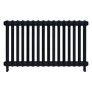 Emmeline II - Pencil Grey Cast Iron Column Radiator H613mm x W1094mm 2 Column - Wall Hung