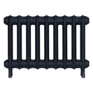 Emmeline II - Pencil Grey Cast Iron Column Radiator H413mm x W629mm 2 Column - Wall Hung