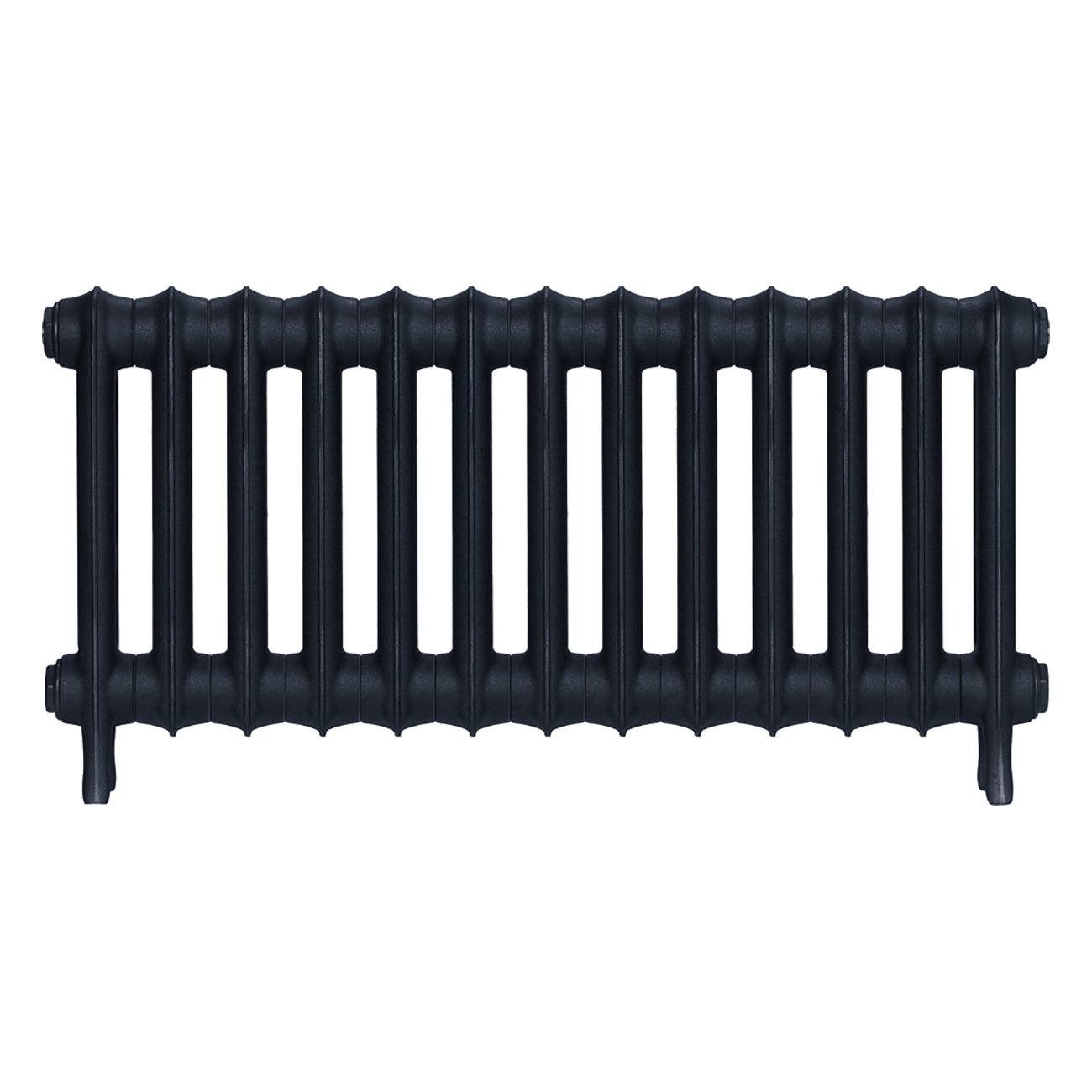 Emmeline III - Pencil Grey Cast Iron Column Radiator H416mm x W895mm 3 Column - Wall Hung