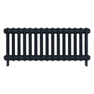 Emmeline III - Pencil Grey Cast Iron Column Radiator H416mm x W1028mm 3 Column - Wall Hung