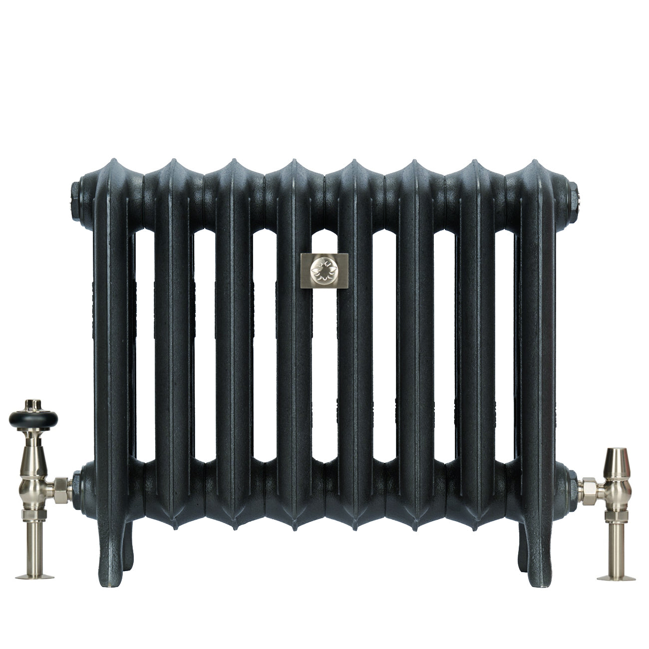 Emmeline III - Pencil Grey Cast Iron Column Radiator H470mm x W629mm 3 Column - Floor Standing