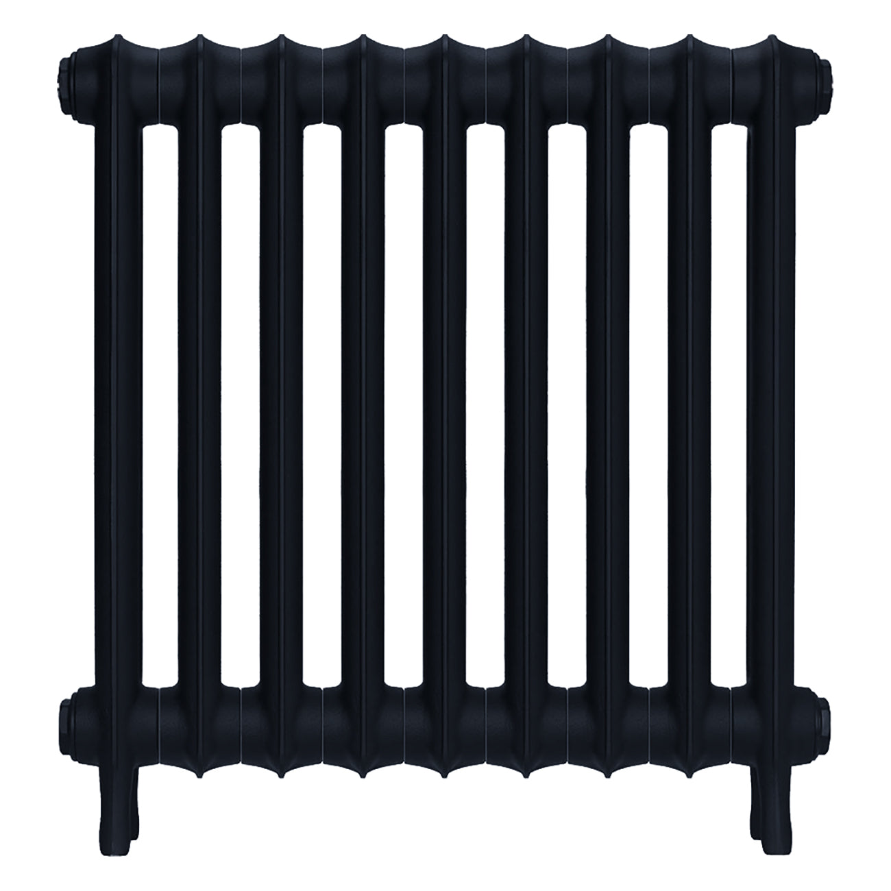 Emmeline III - Pencil Grey Cast Iron Column Radiator H616mm x W629mm 3 Column - Wall Hung