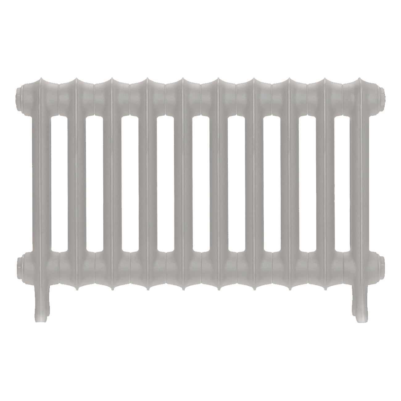 Emmeline I - Pebble Grey Cast Iron Column Radiator H407mm x W695mm 1 Column - Wall Hung