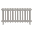 Emmeline I - Pebble Grey Cast Iron Column Radiator H407mm x W828mm 1 Column - Wall Hung