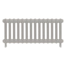 Emmeline I - Pebble Grey Cast Iron Column Radiator H407mm x W961mm 1 Column - Wall Hung