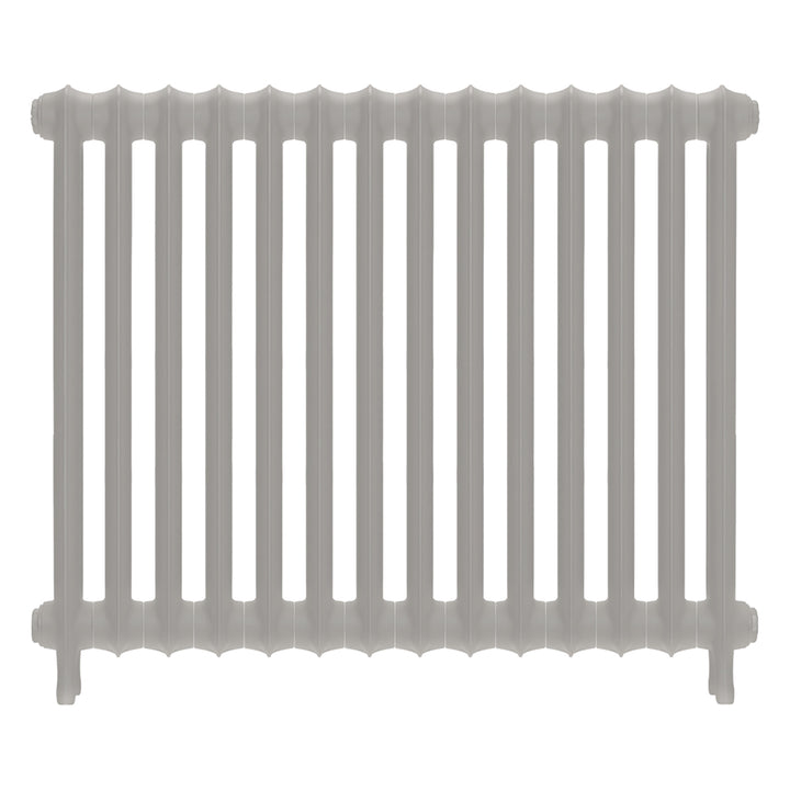 Emmeline I - Pebble Grey Cast Iron Column Radiator H807mm x W961mm 1 Column - Wall Hung