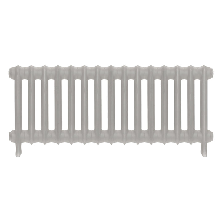 Emmeline I - Pebble Grey Cast Iron Column Radiator H407mm x W1028mm 1 Column - Wall Hung