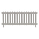 Emmeline I - Pebble Grey Cast Iron Column Radiator H407mm x W1028mm 1 Column - Wall Hung