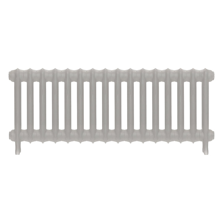 Emmeline I - Pebble Grey Cast Iron Column Radiator H407mm x W1094mm 1 Column - Wall Hung