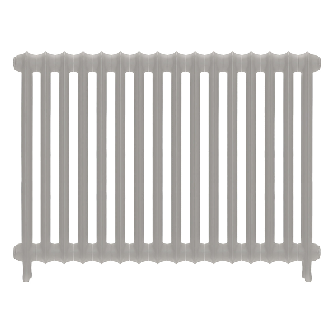 Emmeline I - Pebble Grey Cast Iron Column Radiator H807mm x W1094mm 1 Column - Wall Hung