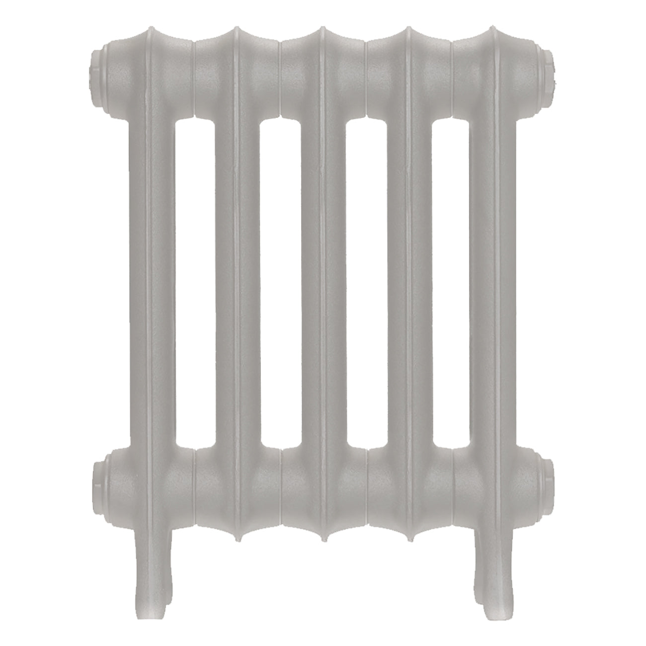 Emmeline I - Pebble Grey Cast Iron Column Radiator H407mm x W363mm 1 Column - Wall Hung