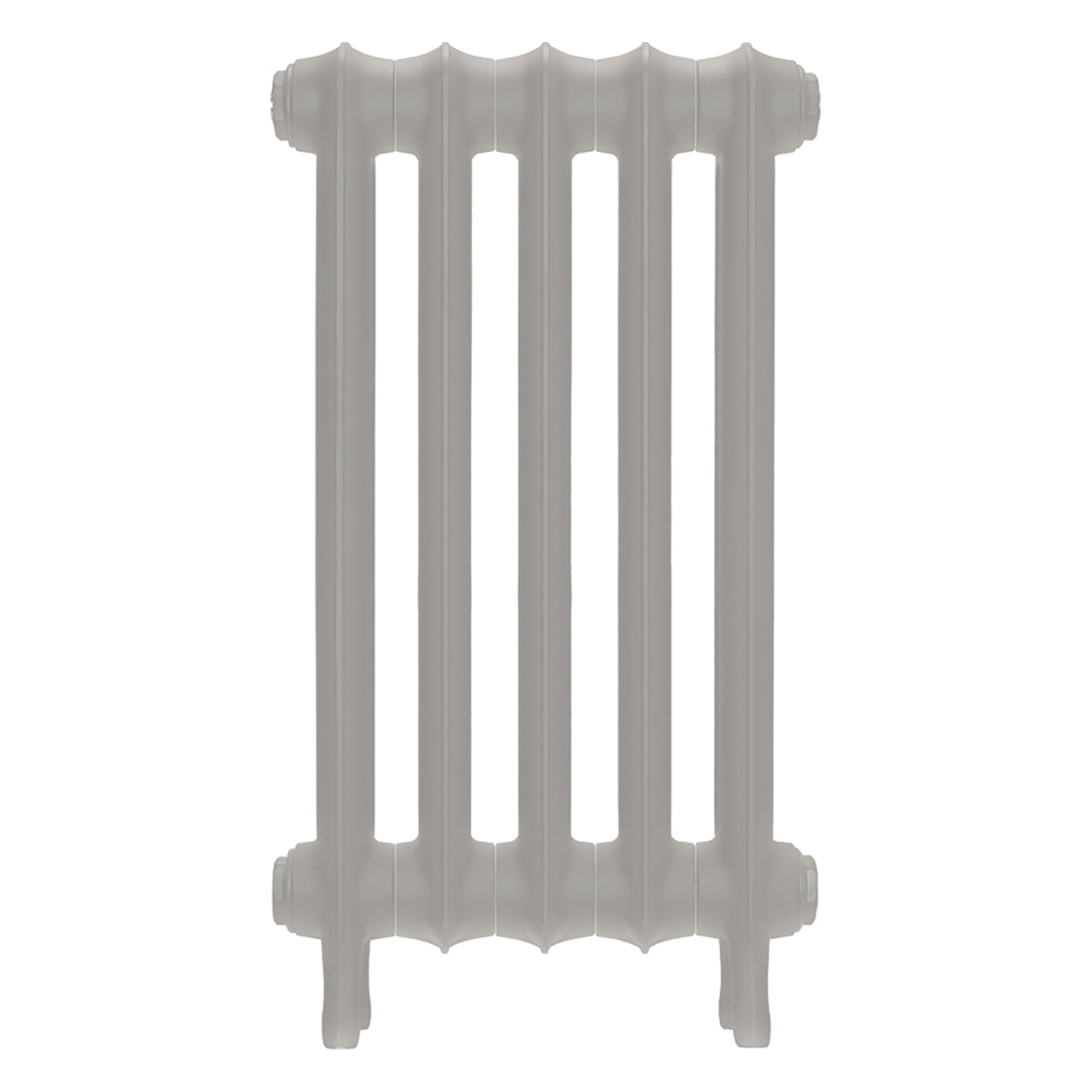 Emmeline I - Pebble Grey Cast Iron Column Radiator H607mm x W363mm 1 Column - Wall Hung