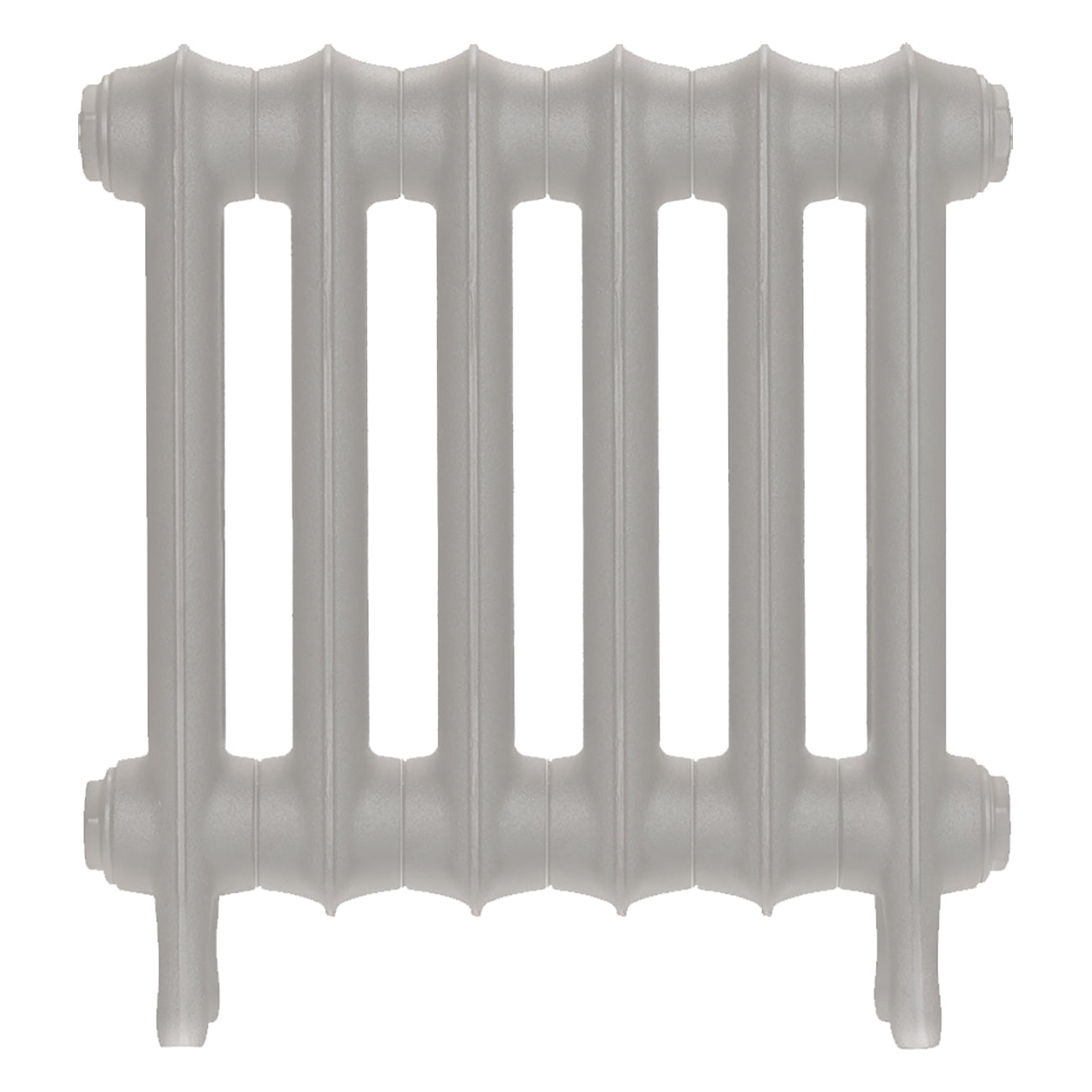 Emmeline I - Pebble Grey Cast Iron Column Radiator H407mm x W429mm 1 Column - Wall Hung