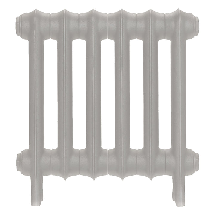 Emmeline I - Pebble Grey Cast Iron Column Radiator H407mm x W429mm 1 Column - Wall Hung