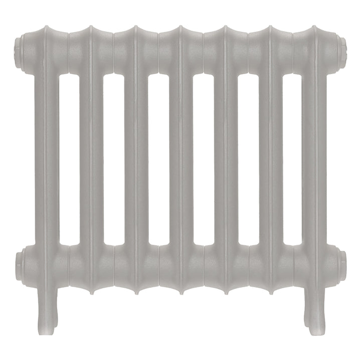 Emmeline I - Pebble Grey Cast Iron Column Radiator H407mm x W496mm 1 Column - Wall Hung