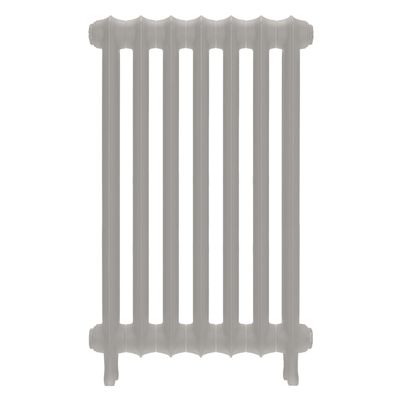 Emmeline I - Pebble Grey Cast Iron Column Radiator H807mm x W496mm 1 Column - Wall Hung