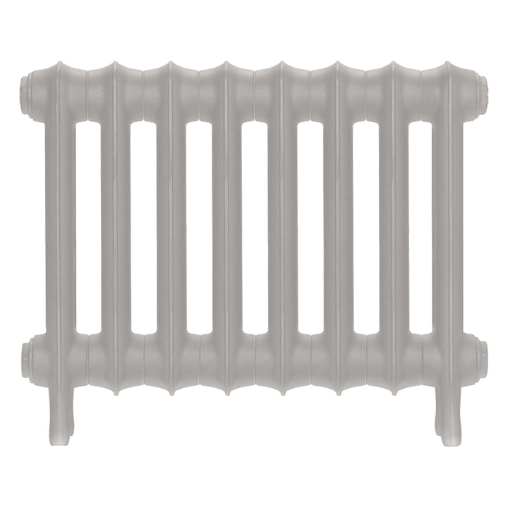 Emmeline I - Pebble Grey Cast Iron Column Radiator H407mm x W562mm 1 Column - Wall Hung