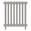 Emmeline I - Pebble Grey Cast Iron Column Radiator H607mm x W562mm 1 Column - Wall Hung