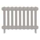 Emmeline I - Pebble Grey Cast Iron Column Radiator H407mm x W629mm 1 Column - Wall Hung