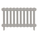 Emmeline II - Pebble Grey Cast Iron Column Radiator H413mm x W695mm 2 Column - Wall Hung
