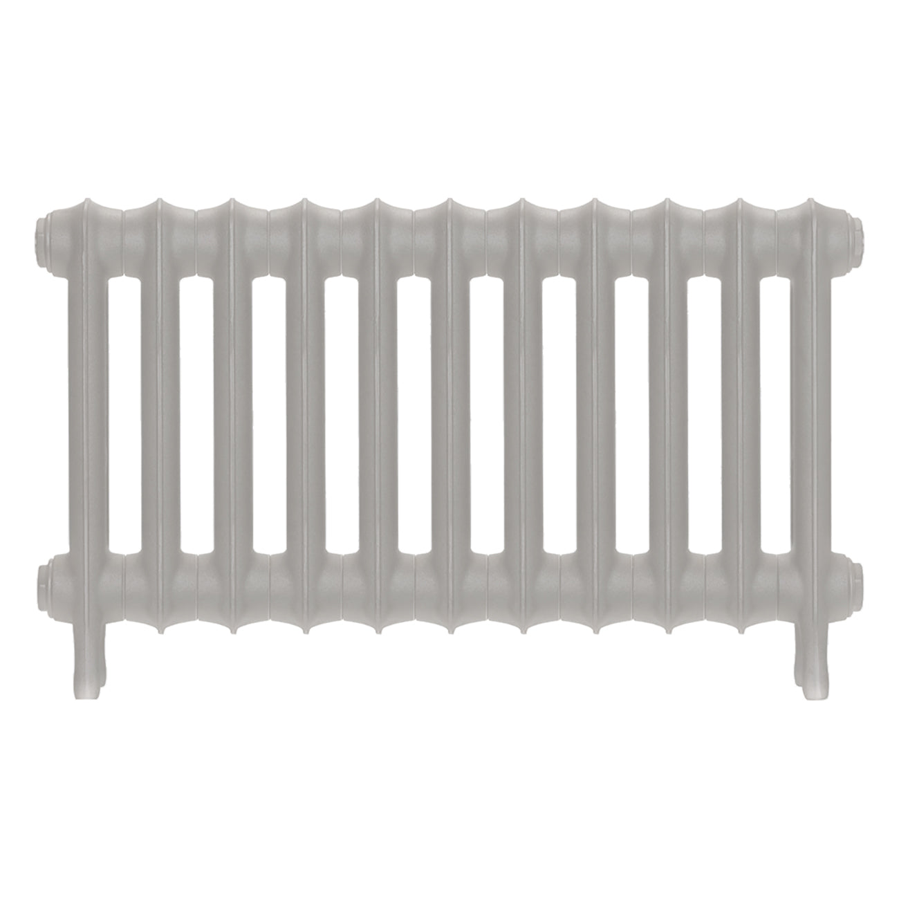 Emmeline II - Pebble Grey Cast Iron Column Radiator H413mm x W762mm 2 Column - Wall Hung