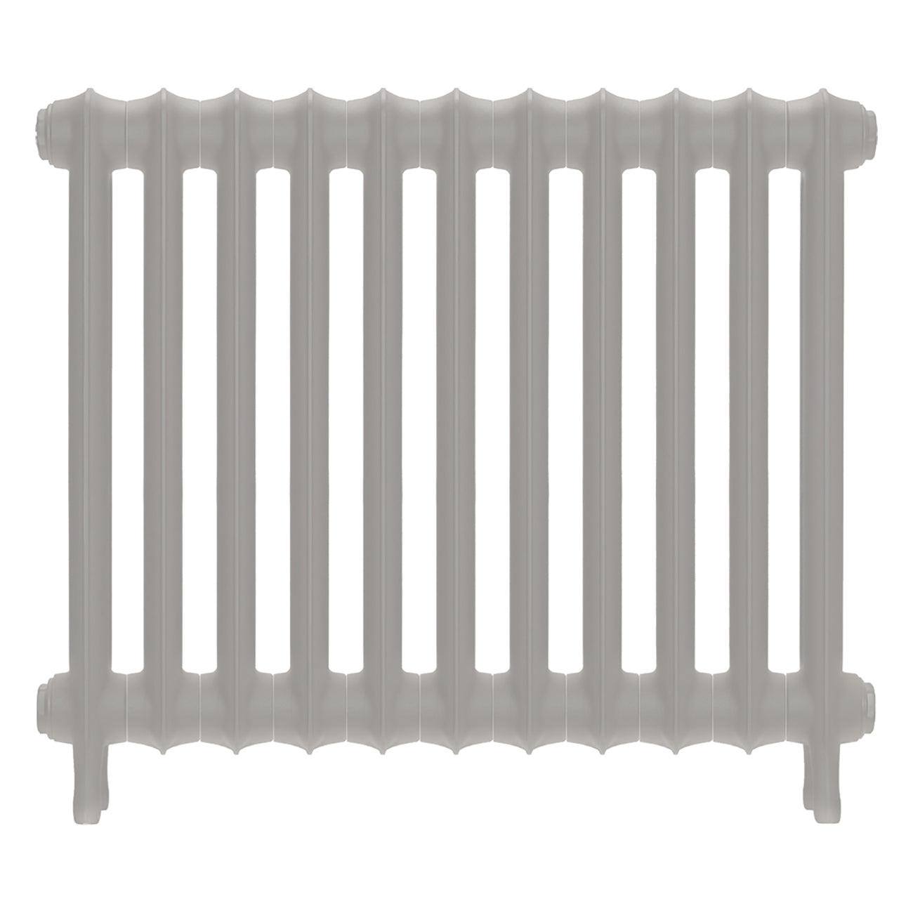 Emmeline II - Pebble Grey Cast Iron Column Radiator H613mm x W762mm 2 Column - Wall Hung
