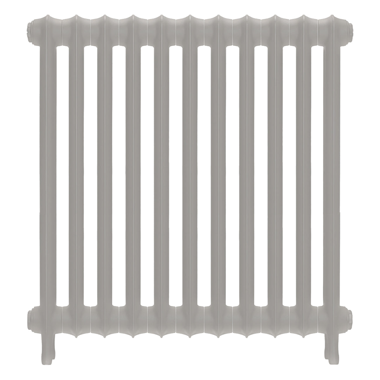Emmeline II - Pebble Grey Cast Iron Column Radiator H813mm x W762mm 2 Column - Wall Hung