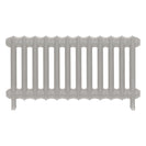Emmeline II - Pebble Grey Cast Iron Column Radiator H413mm x W828mm 2 Column - Wall Hung