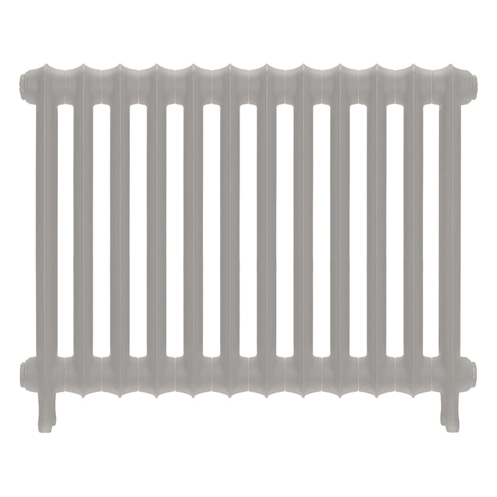Emmeline II - Pebble Grey Cast Iron Column Radiator H613mm x W828mm 2 Column - Wall Hung