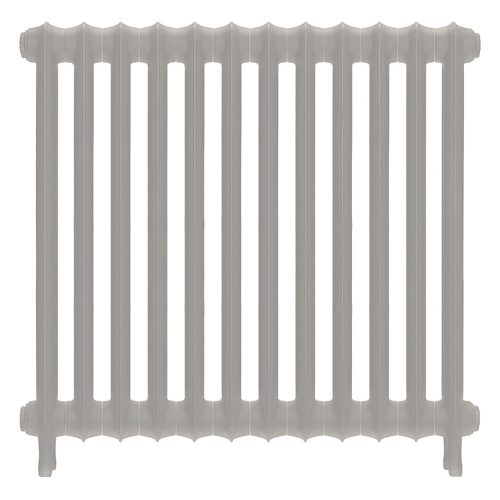 Emmeline II - Pebble Grey Cast Iron Column Radiator H813mm x W828mm 2 Column - Wall Hung