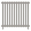 Emmeline II - Pebble Grey Cast Iron Column Radiator H813mm x W828mm 2 Column - Wall Hung