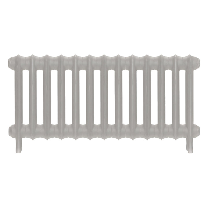 Emmeline II - Pebble Grey Cast Iron Column Radiator H413mm x W895mm 2 Column - Wall Hung