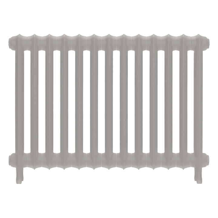 Emmeline II - Pebble Grey Cast Iron Column Radiator H613mm x W895mm 2 Column - Wall Hung