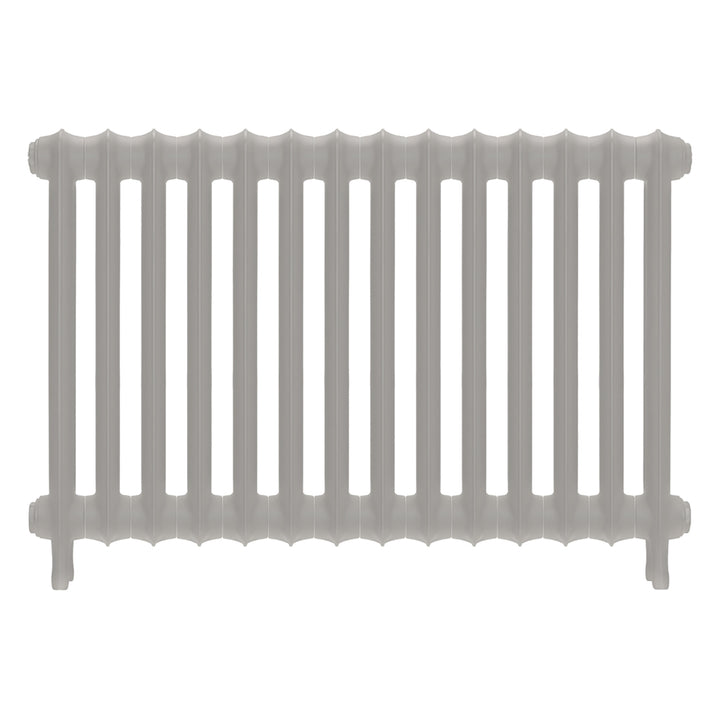 Emmeline II - Pebble Grey Cast Iron Column Radiator H613mm x W961mm 2 Column - Wall Hung