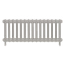 Emmeline II - Pebble Grey Cast Iron Column Radiator H413mm x W1028mm 2 Column - Wall Hung