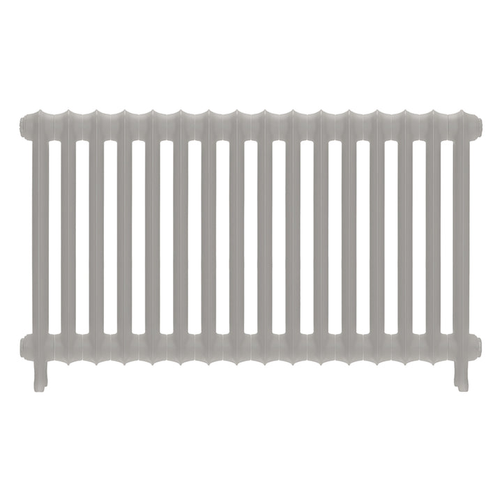 Emmeline II - Pebble Grey Cast Iron Column Radiator H613mm x W1094mm 2 Column - Wall Hung