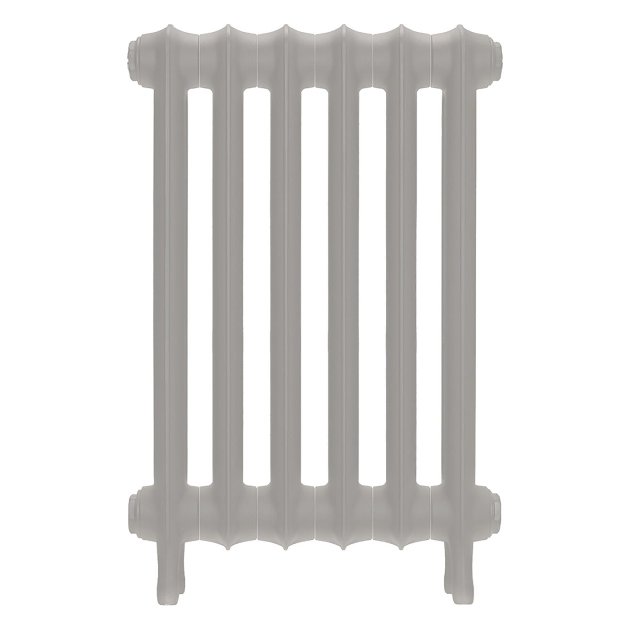 Emmeline II - Pebble Grey Cast Iron Column Radiator H613mm x W429mm 2 Column - Wall Hung