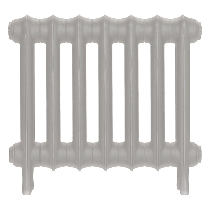 Emmeline II - Pebble Grey Cast Iron Column Radiator H413mm x W496mm 2 Column - Wall Hung