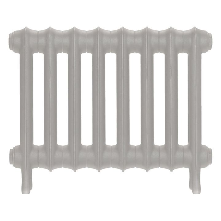 Emmeline II - Pebble Grey Cast Iron Column Radiator H413mm x W562mm 2 Column - Wall Hung