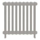 Emmeline II - Pebble Grey Cast Iron Column Radiator H613mm x W629mm 2 Column - Wall Hung