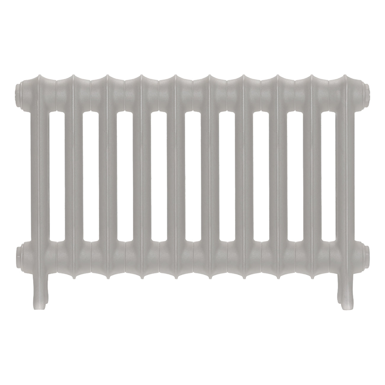Emmeline III - Pebble Grey Cast Iron Column Radiator H416mm x W695mm 3 Column - Wall Hung