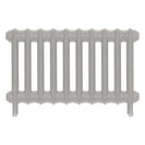 Emmeline III - Pebble Grey Cast Iron Column Radiator H416mm x W695mm 3 Column - Wall Hung