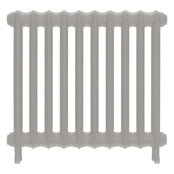 Emmeline III - Pebble Grey Cast Iron Column Radiator H616mm x W695mm 3 Column - Wall Hung
