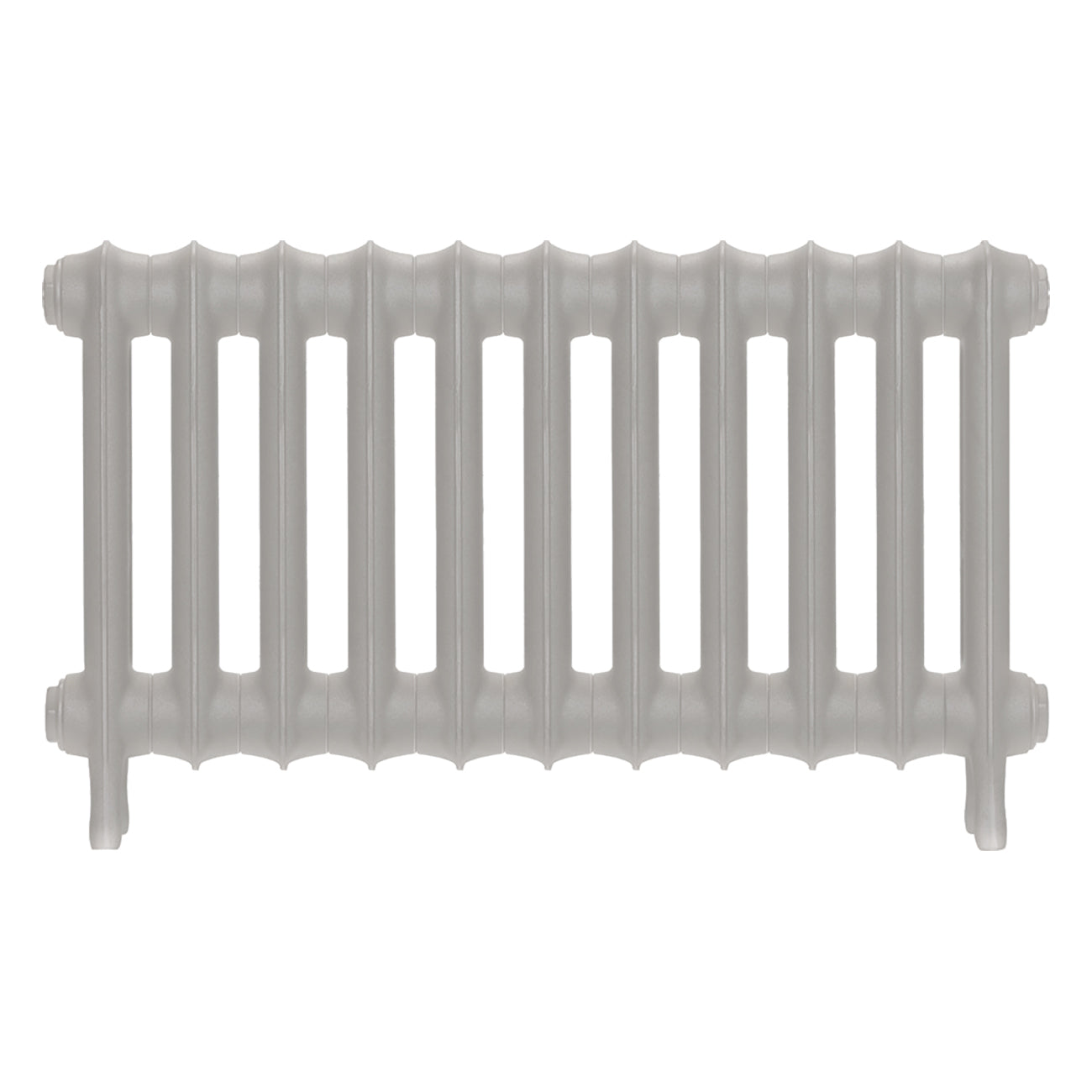 Emmeline III - Pebble Grey Cast Iron Column Radiator H416mm x W762mm 3 Column - Wall Hung