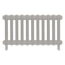 Emmeline III - Pebble Grey Cast Iron Column Radiator H416mm x W762mm 3 Column - Wall Hung